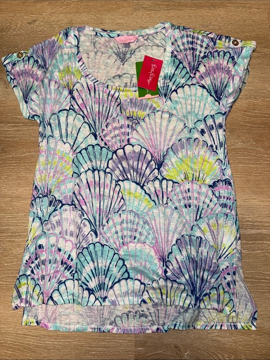 Lilly Pulitzer Tops - Lilly Pulitzer Oh Shello Irina Linen Top size small NWT